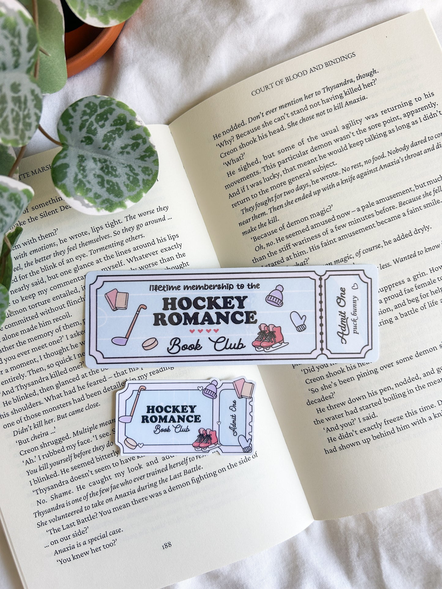 Hockey Romance Club Bookmark
