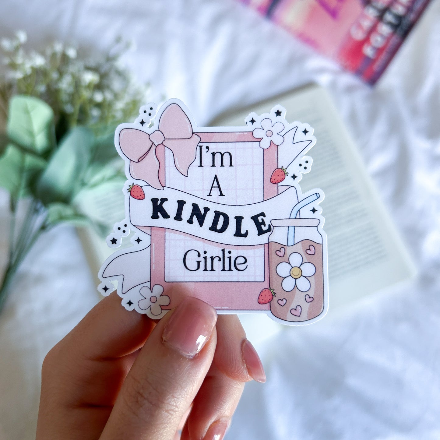 Kindle Girlie Sticker