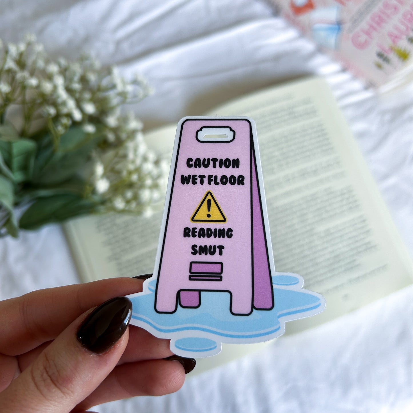 Wet Floor: Reading Smut Sticker