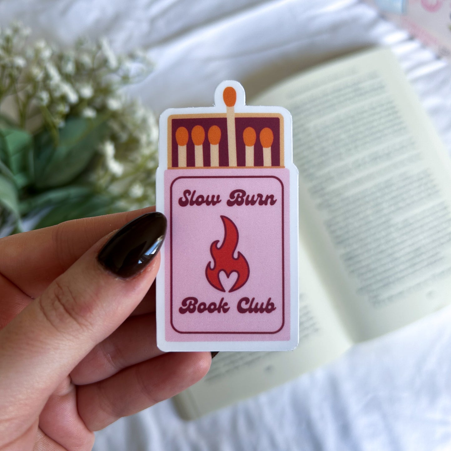 Slow Burn Book Club Sticker