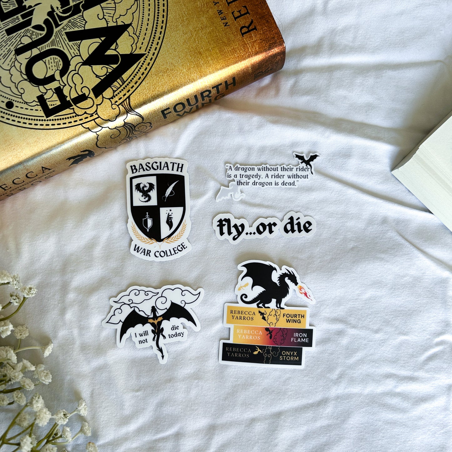 Fourth Wing Sticker Collection