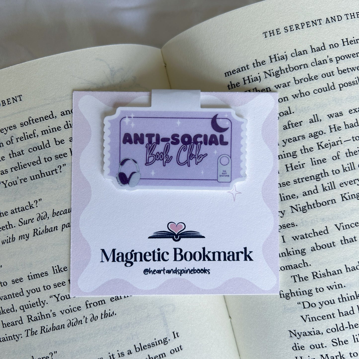 Anti-Social Book Club Magnetic Bookmark