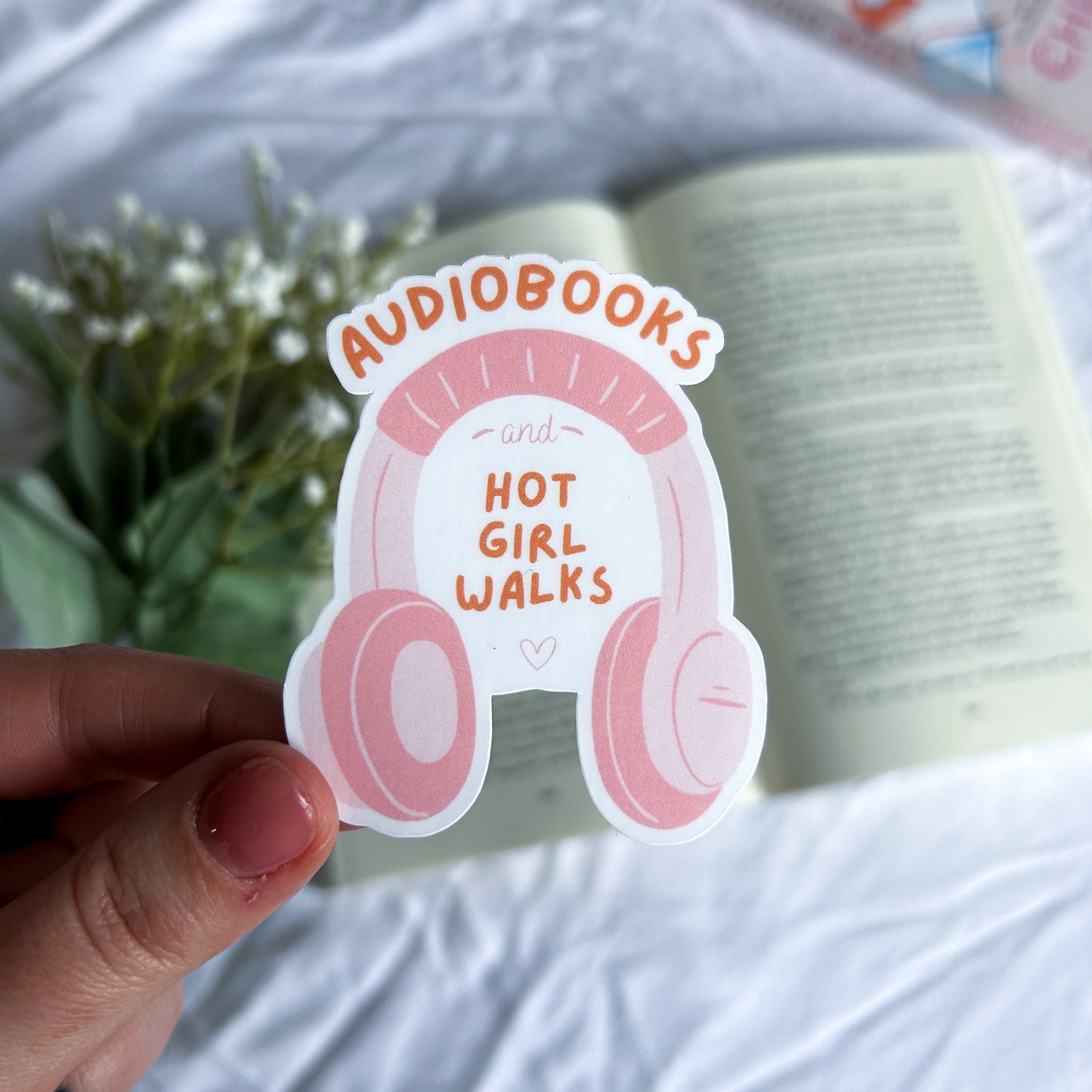 Audiobooks and Hot Girl Walks Sticker