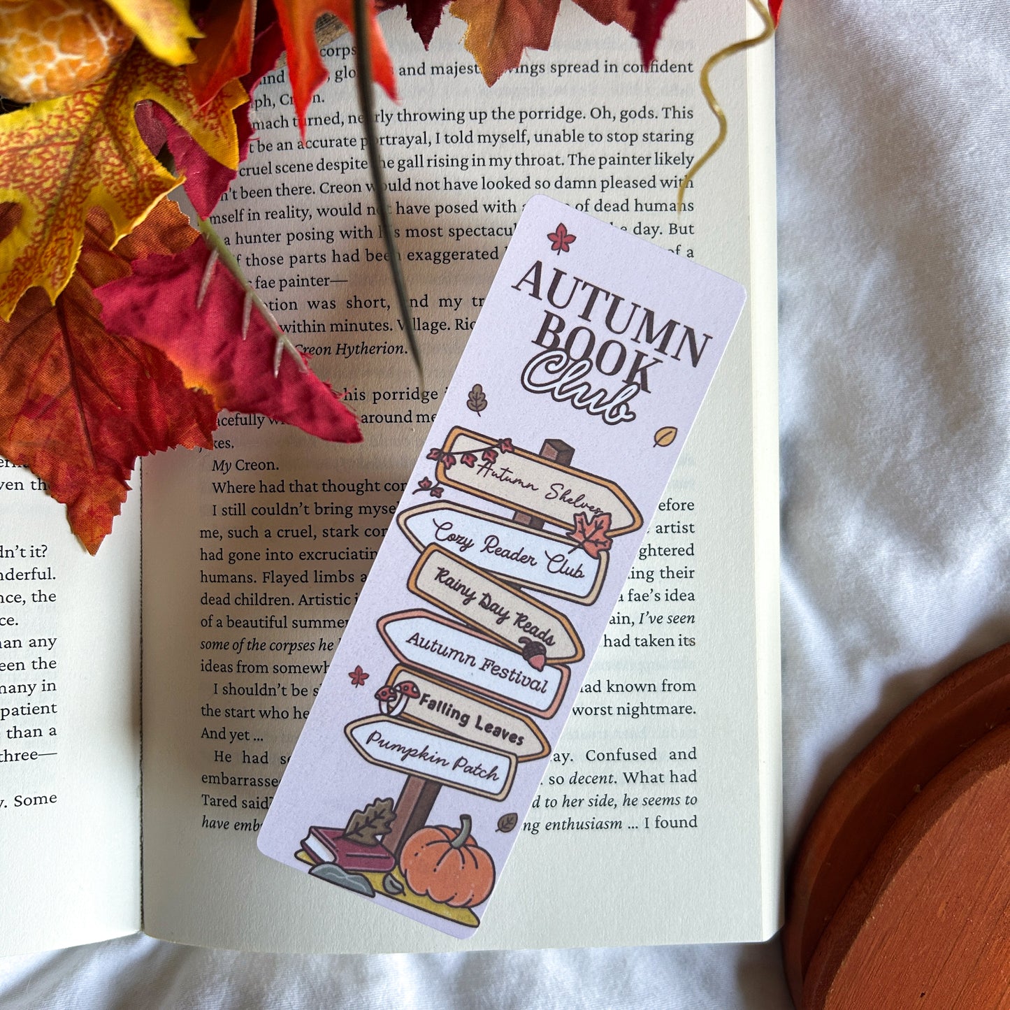 Autumn Book Club Bookmark
