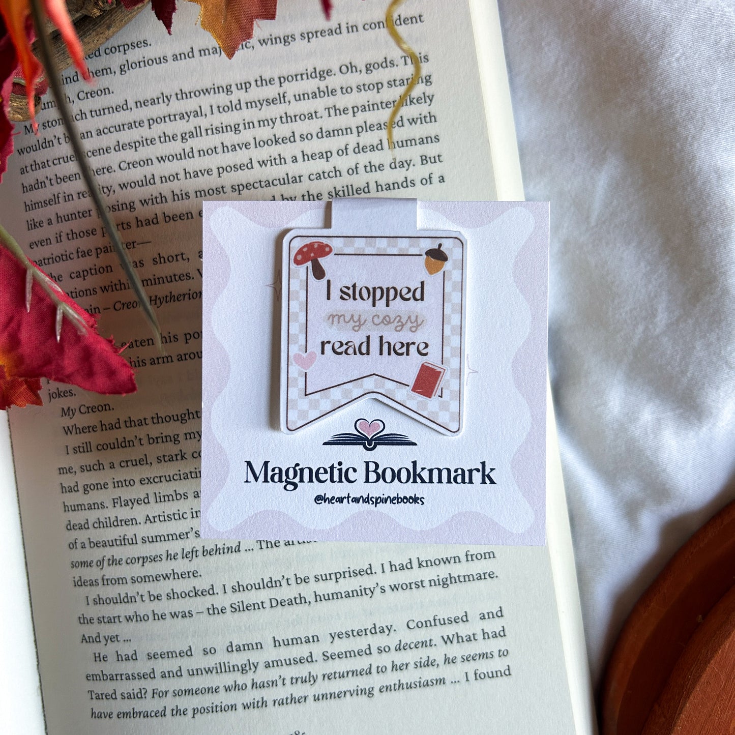 Cozy Read Magnetic Bookmark