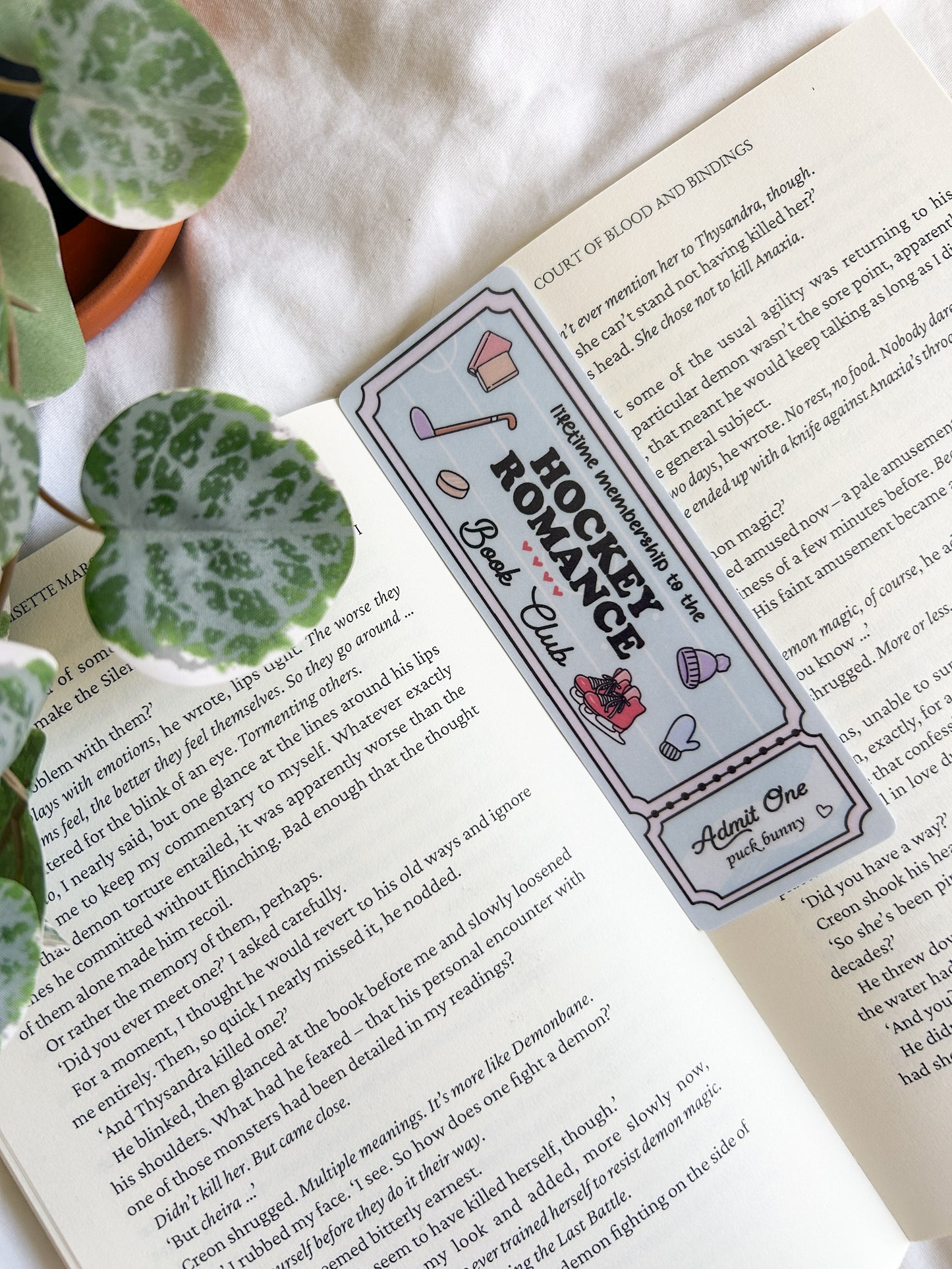 Hockey Romance Club Bookmark