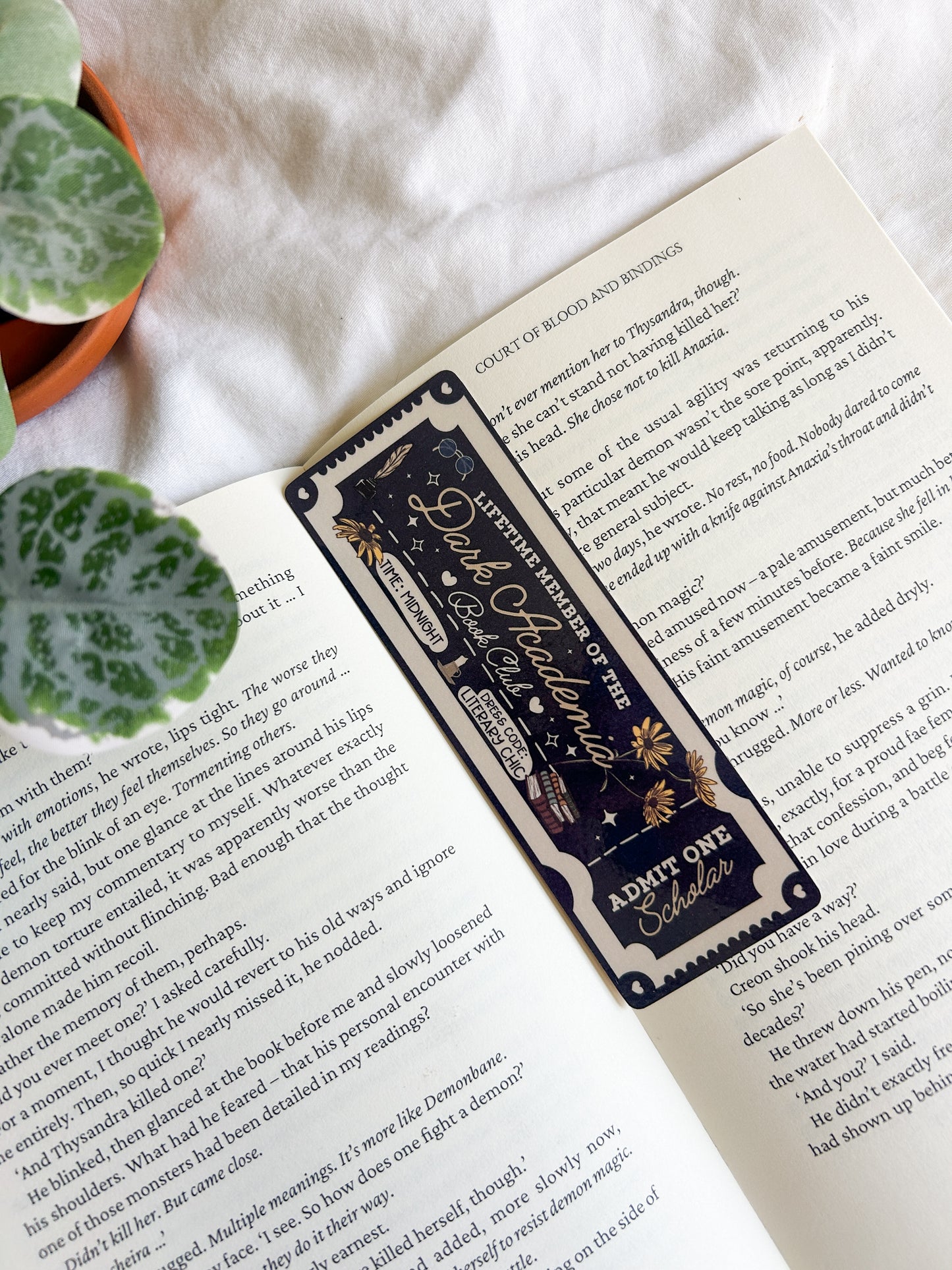 Dark Academia Club Bookmark