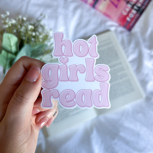Hot Girls Read Sticker