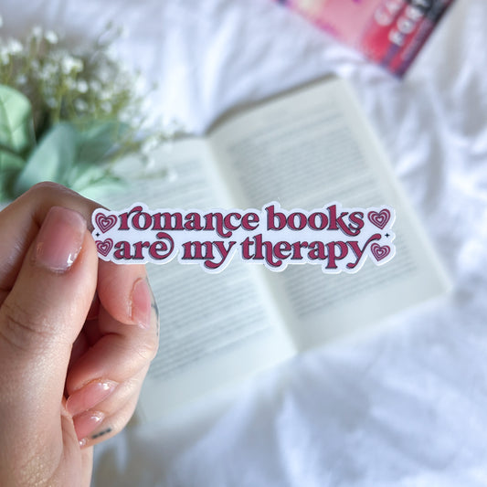 Romance Books Are My Therapy Sticker