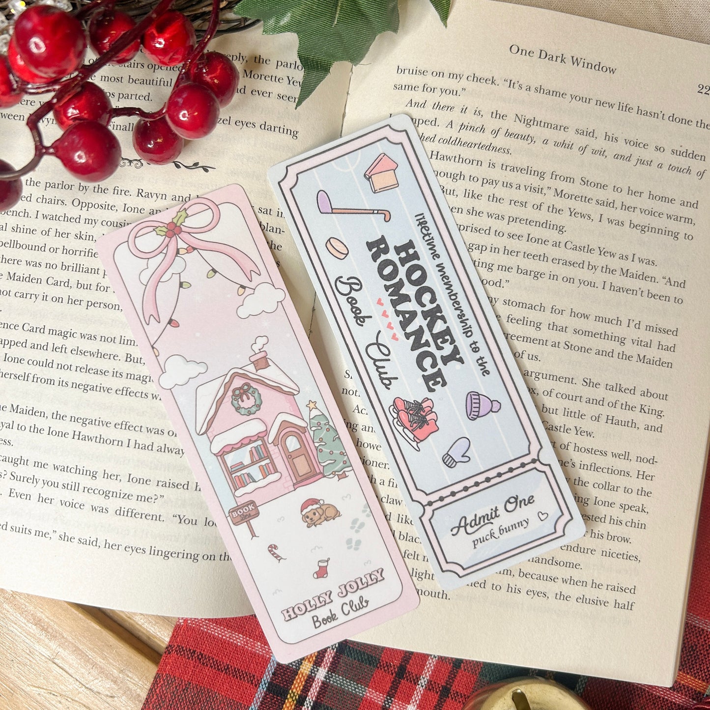 Holly Jolly Book Club Bookmark