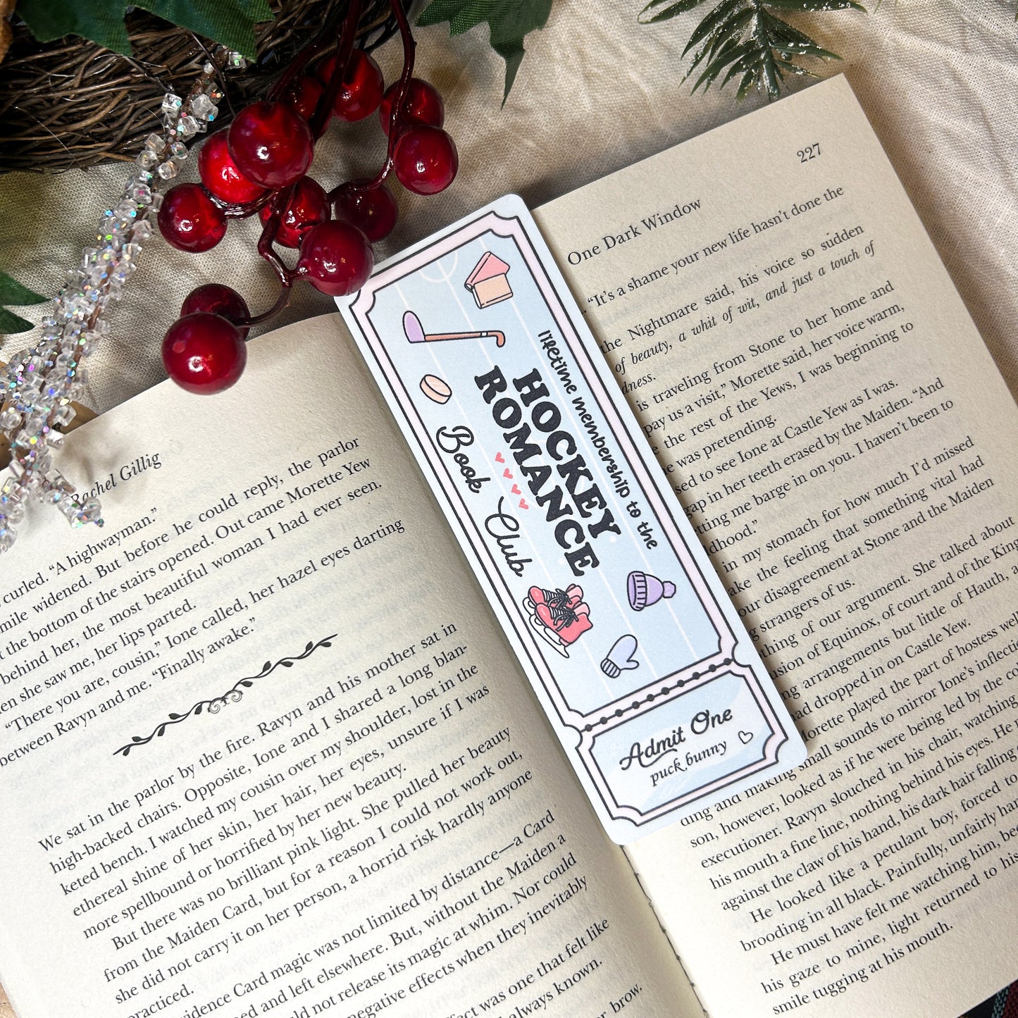 Hockey Romance Book Club Bookmark