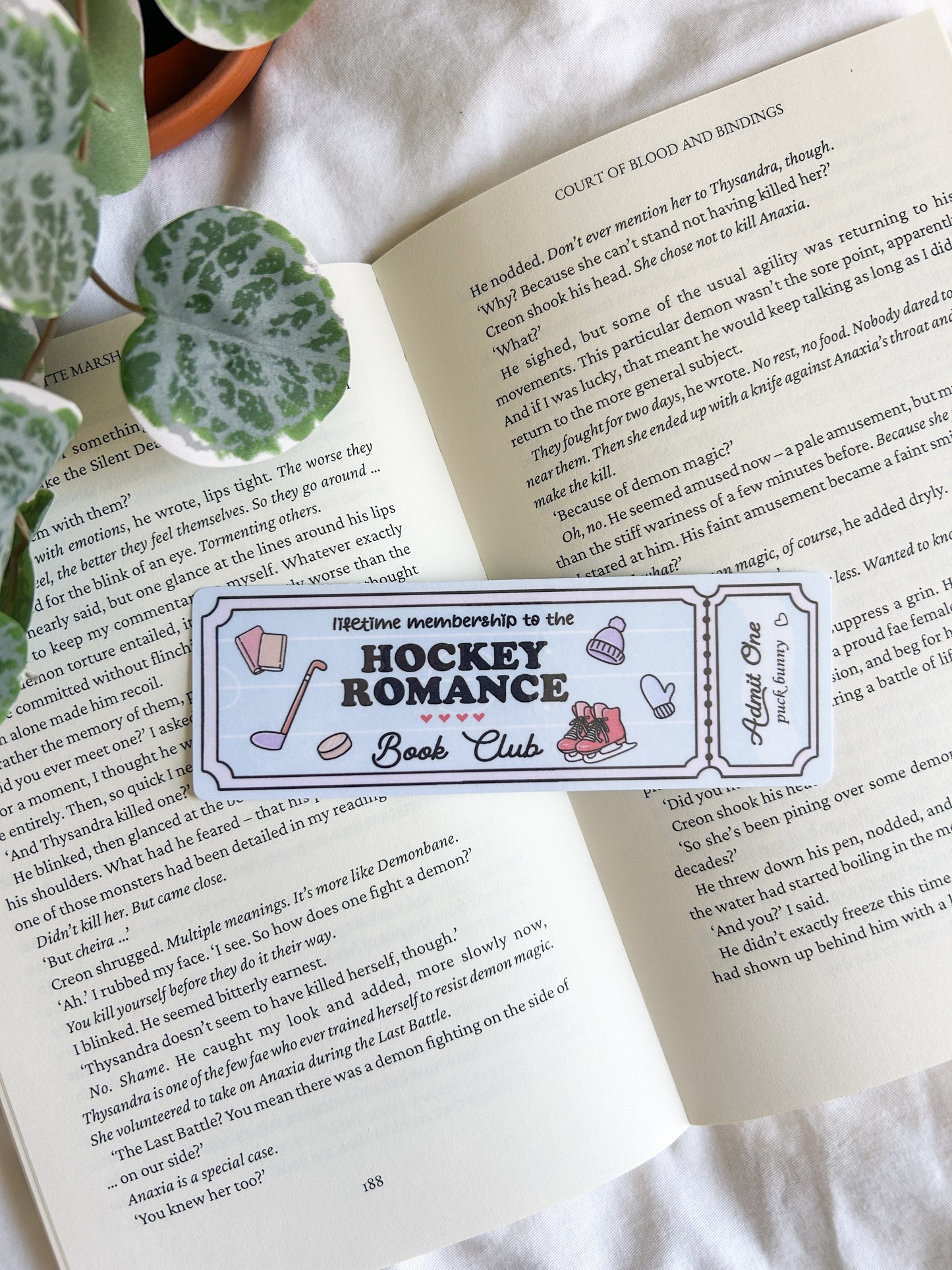 Hockey Romance Club Bookmark