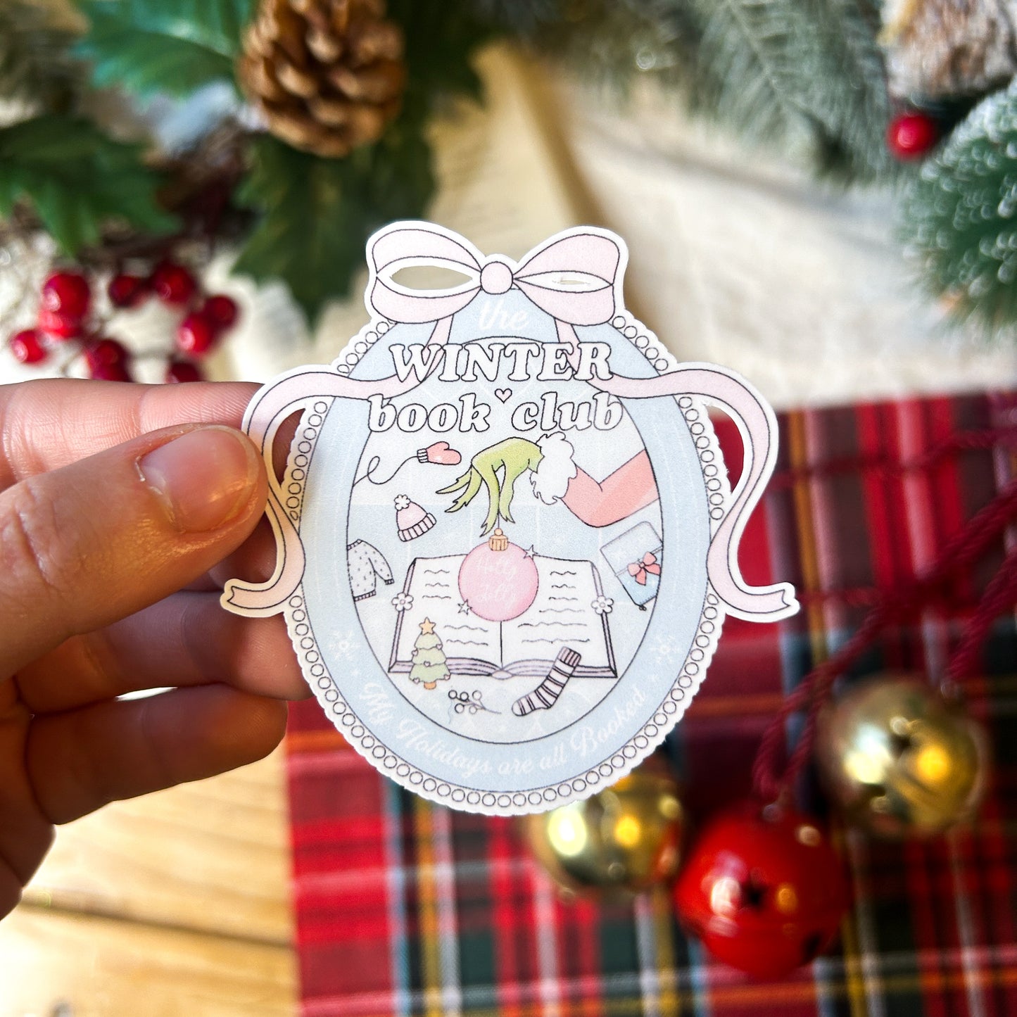 Winter Book Club Sticker