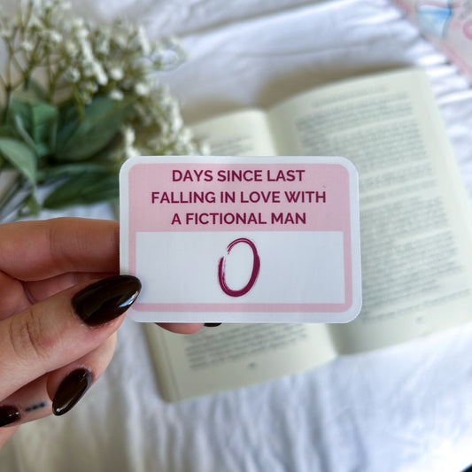 Falling For A Fictional Man Sticker