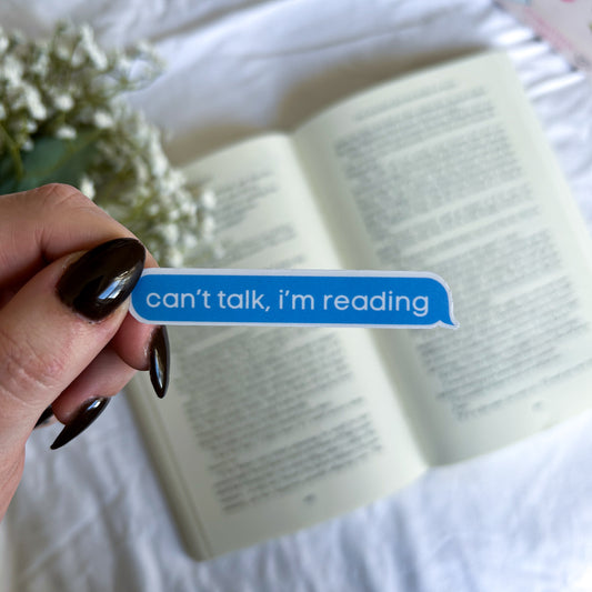 Can't Talking... Reading Sticker