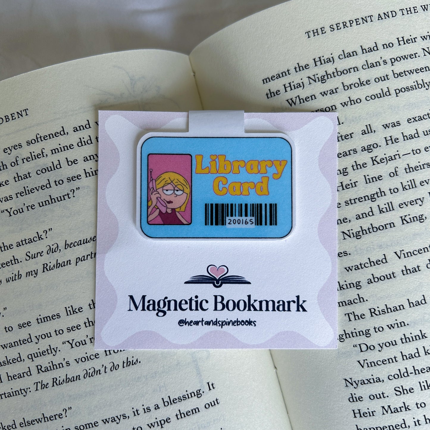 Lizzie McGuire Library Card Magnetic Bookmark