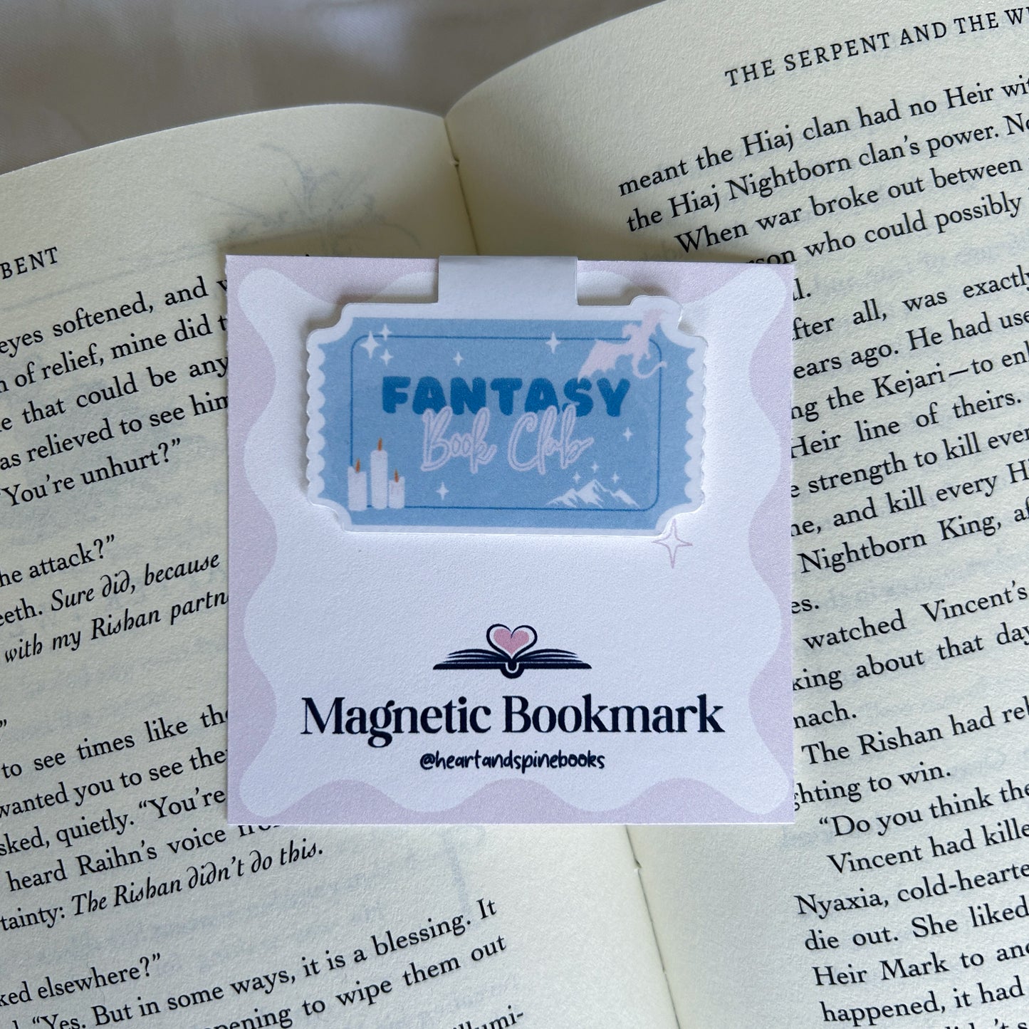 Fantasy Book Club Magnetic Bookmark