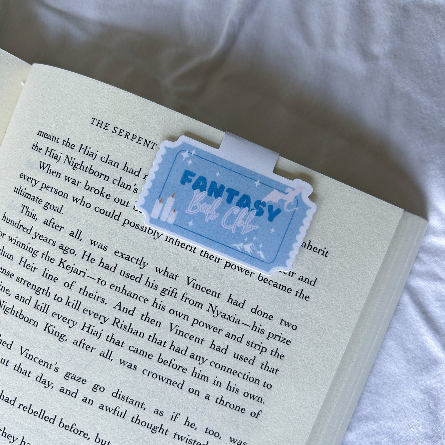 Fantasy Book Club Magnetic Bookmark