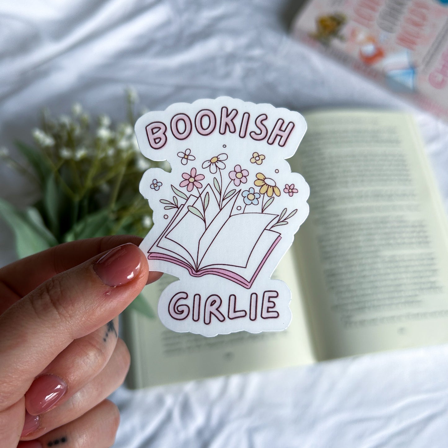 Bookish Girlie Sticker