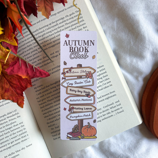 Autumn Book Club Bookmark