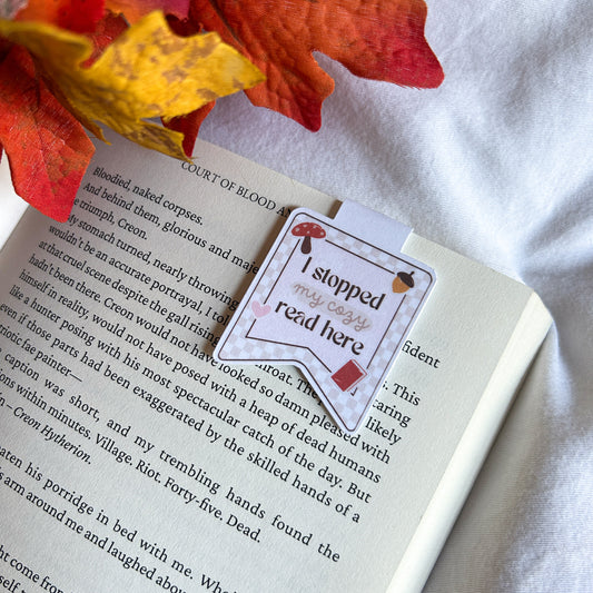 Cozy Read Magnetic Bookmark