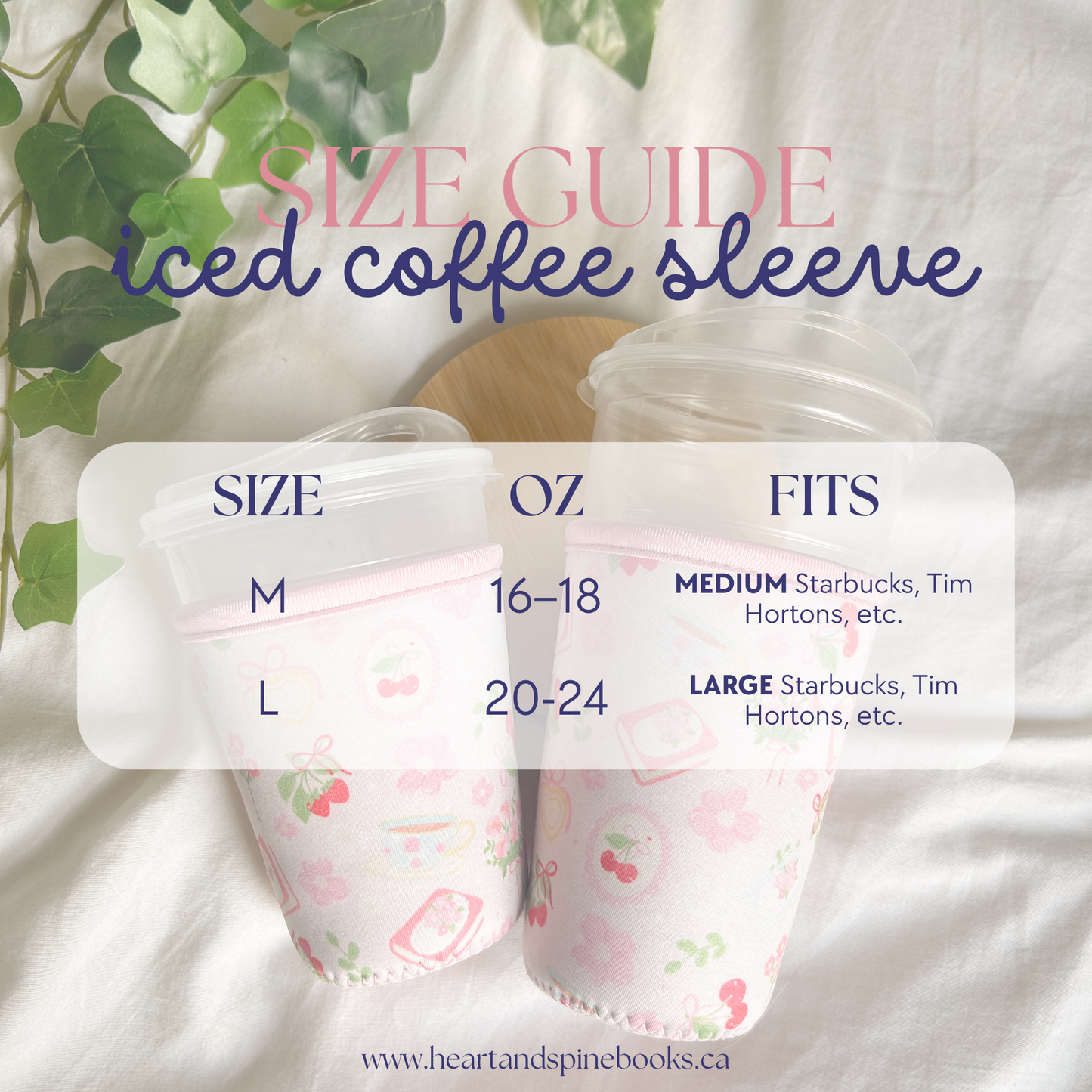 Iced Coffee Sleeve - Blossom