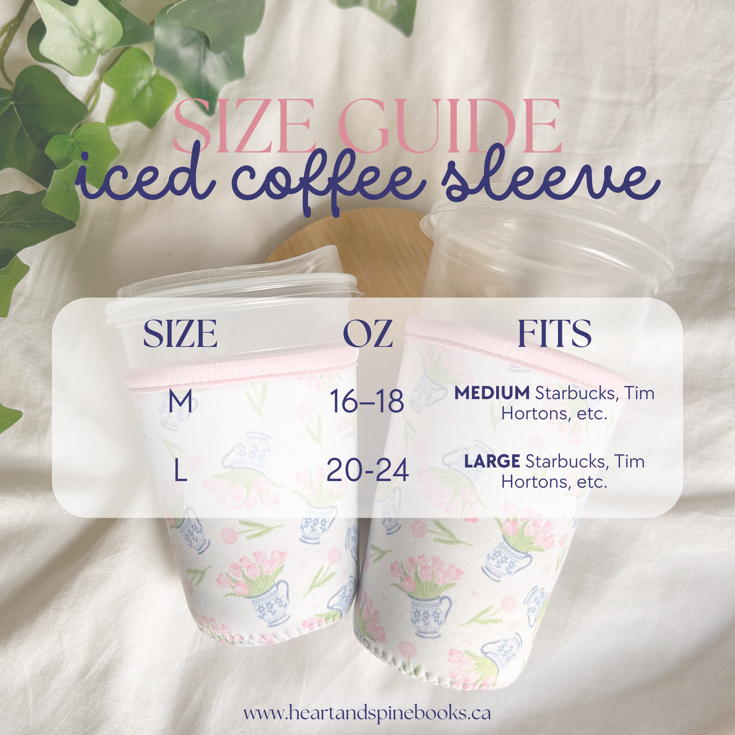 Iced Coffee Sleeve - Tulip